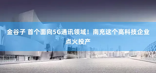 金谷子 首个面向5G通讯领域！南充这个高科技企业点火投产